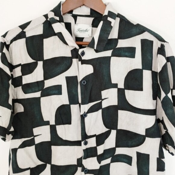 Kuwalla Beach Shirt Abstract Print Shirt Large - Picture 2 of 8